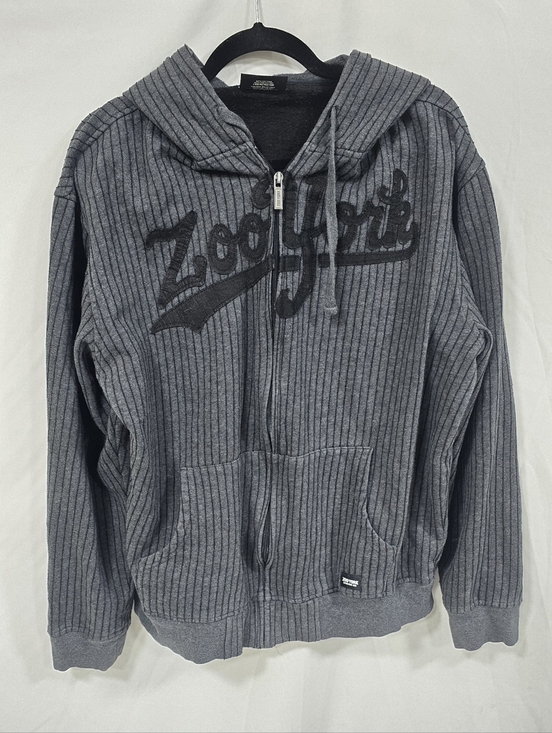 Zoo York Other - Zoo York Y2K 2000s zip up hoodie men XL spell out graphic skate street grunge